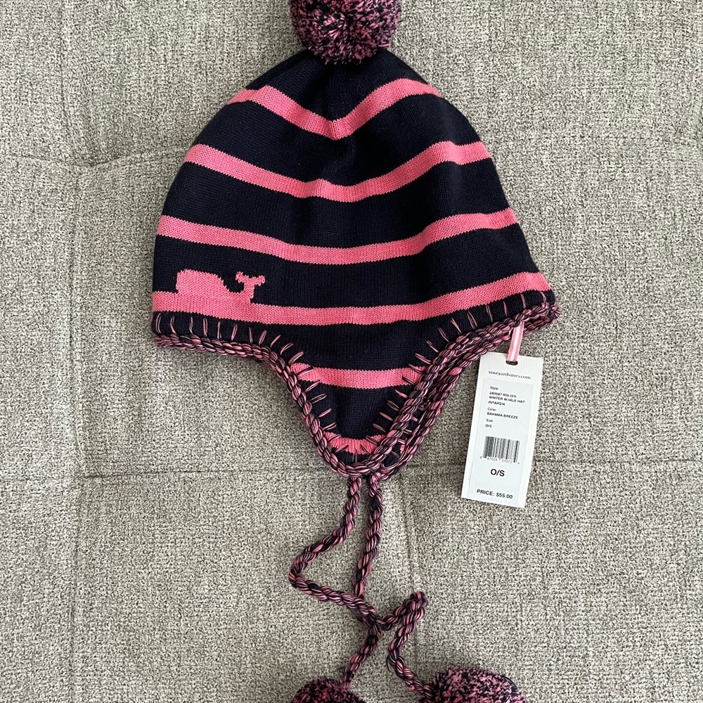 Vineyard Vines Winter Whale Pom Hat NWT